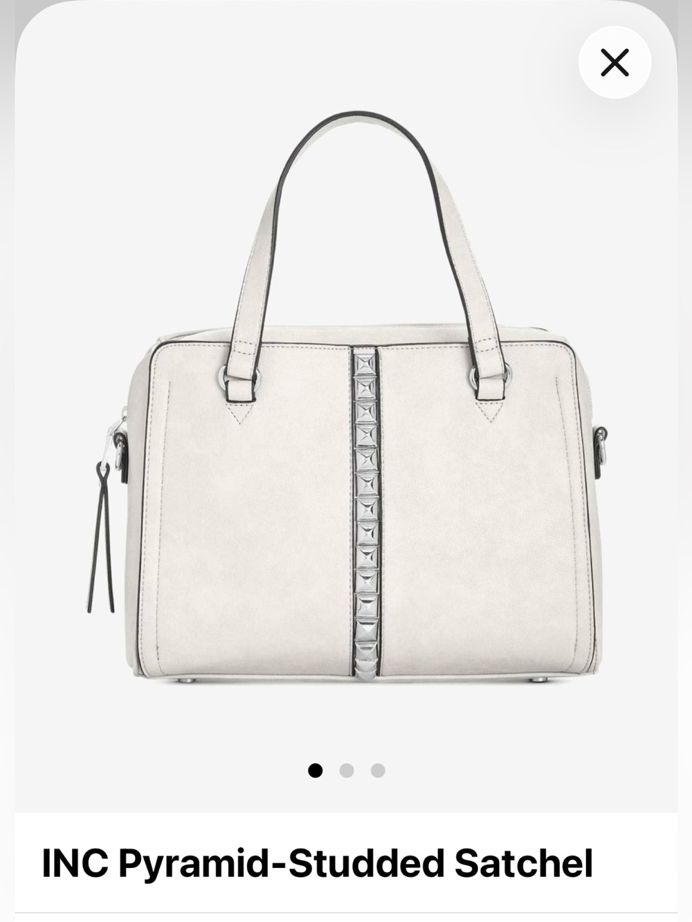 Macys INC Pyramid Studded Satchel